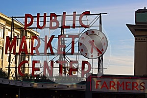 SEATTLE, USA - MARCH 25, 2016: Pike Place Market on March 25, 2014 in Seattle, USA.