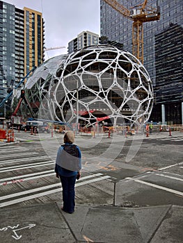 Amazon Seattle Headquarters - Spheres under construction