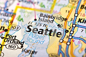 Seattle, Washington on map
