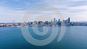 The Seattle, Washington skyline in March 2023
