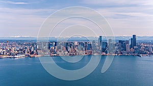 The Seattle, Washington skyline in March 2023