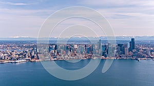 The Seattle, Washington skyline in March 2023