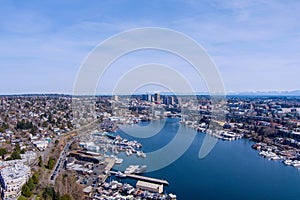 The Seattle, Washington skyline in March 2023