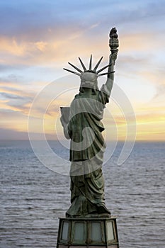 Seattle, Washington: Statue Of Liberty Plaza.