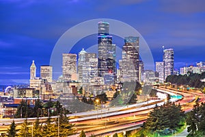 Seattle, Washington, USA downtown skyline