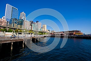 Seattle Waterfront City Skyline