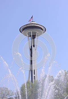 Seattles spaceneedle sprinkler