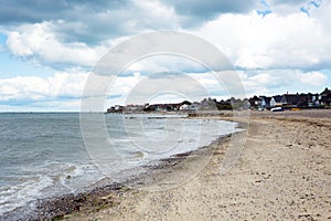 Seaview beach Isle of Wight overlooking the Solent near to Ryde