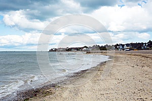 Seaview beach Isle of Wight overlooking the Solent near to Ryde photo