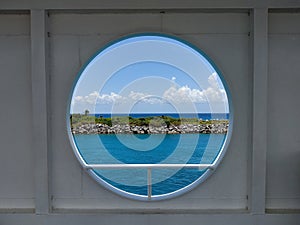 Seaview from a boat in Mexi