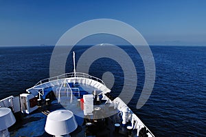 Seaview from ferry to Elba Island, Italy