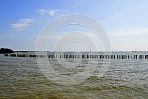 Seawall at the Coastal Erosion Problem Area