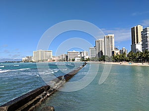 Seawall Creates Perfect Beach in Waikiki