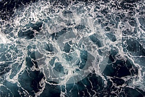 Seawater with sea foam photo
