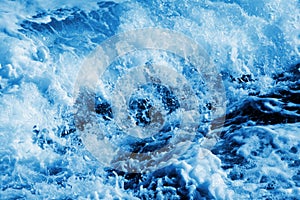 Seawater splashing photo