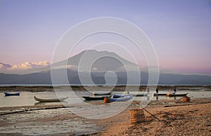 Seaweed farmers nusa lembongan bali indonesia photo