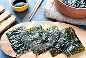 Seaweed wafers photo