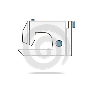 Seawing machine color thin line icon.Vector illustration