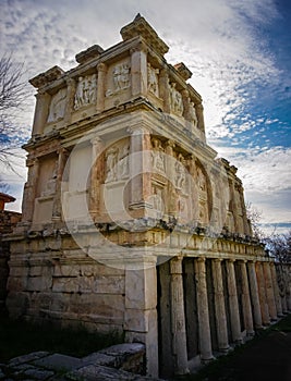 The Sebasteion of Aphrodisias Afrodisias Ancient City in Caria, Karacasu, Aydin, Turkey. Aphrodisias was named after Aphrodite photo