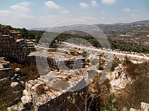 Sebastia, ancient Israel, ruins and excavations