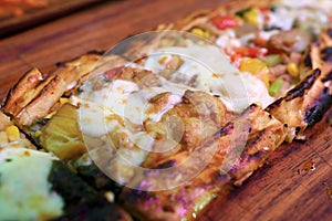 Sebzeli Pide on board