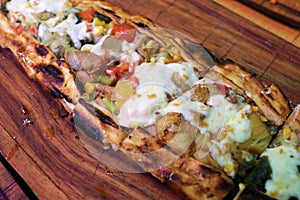 Sebzeli Pide dish
