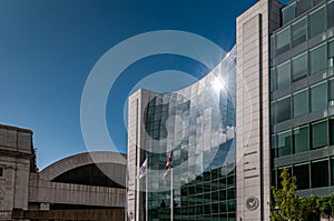 SEC building and Union Station, Washington DC, September 2020