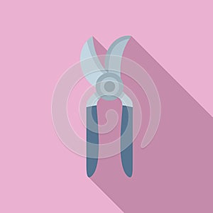 Secateurs icon flat vector. Garden pruning