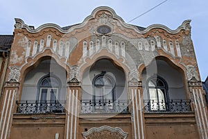 Secessionist building in Szekesfehervar, Hungary