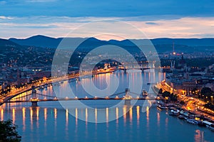 Secheni chain bridge over Danube, Budapest