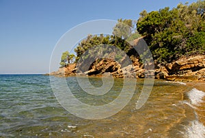 Secluded beach in Alonnisos