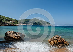 Secluded beach in Alonnisos