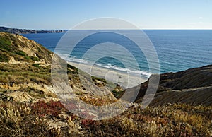 Secluded beach in La Jolla, California