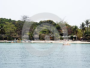 Secluded beach on remote Whale Island, Vietnam