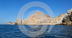 Secluded beach among the rocks in Cabo San Lucas (Mexico).