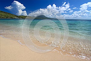 Secluded beach on Saint Kitts photo