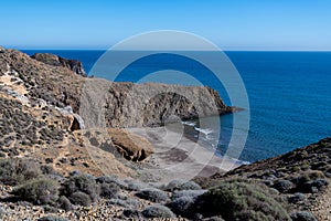 Secluded Cove at Cabo de Gata Natural Park, Spain photo