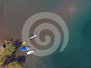 Secluded creek from above, Greece