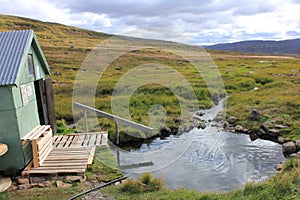 Secluded Geothermal hotpot in Iceland