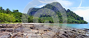 Secluded Loh Dung beach at Mook island