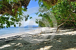 Secluded Loh Dung beach at Mook island