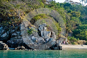 Secluded Mexican beach