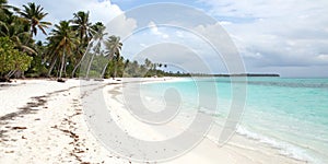 Deserted Caribbean beach photo