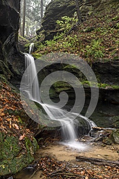 Secluded Ravine Waterfall - Hocking Hills, Ohio