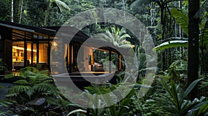 A secluded retreat nestled in the rainforest providing a chance to disconnect and align your sleep with the soothing