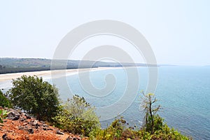 Secluded and Serene Bhandarpule Beach, Ganpatipule, Ratnagiri, India...