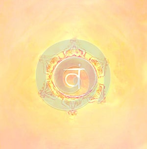 Second chakra raster illustration of Svadhishthana