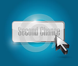 Second chance button illustration design