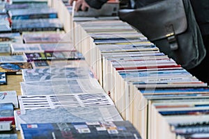 Second Hand Books - Street sale on South Bank London UK