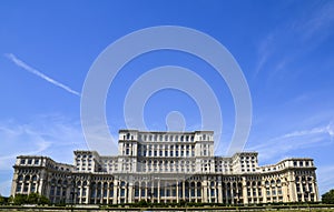Second largest building in the world, Palace of Parliament. Bucharest, Romania